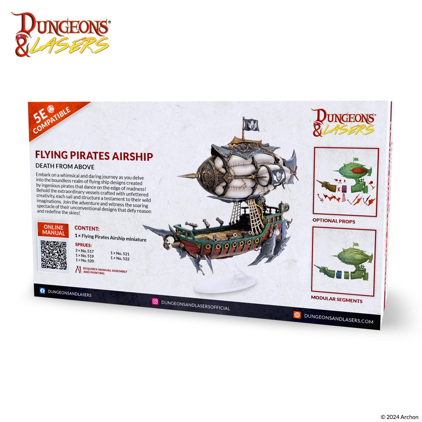Dungeons and Lasers: DEUSLAIR: Aeronave Pirata