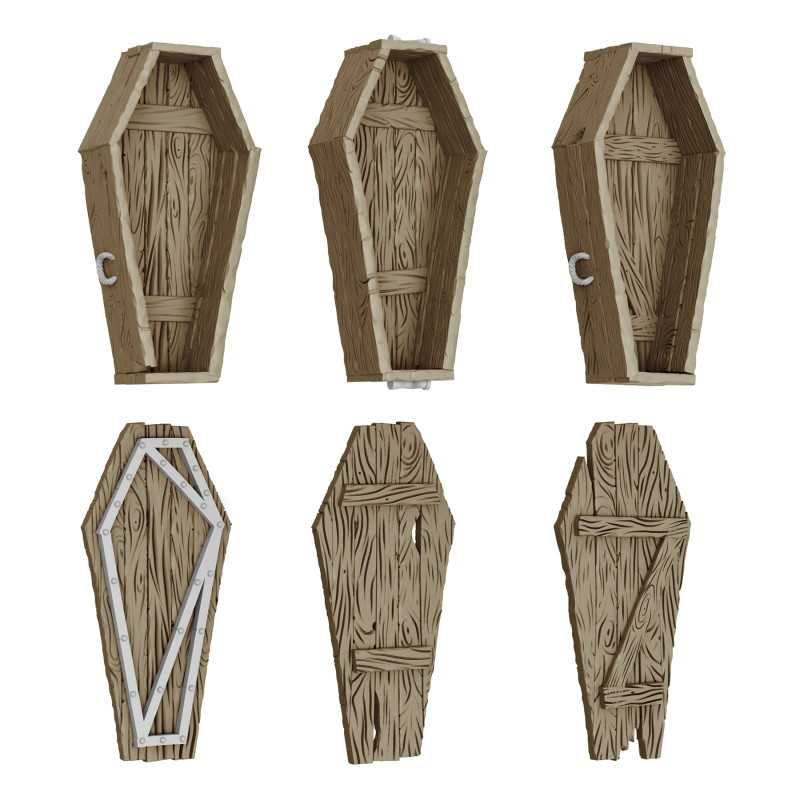 Ataúdes de madera 1:48