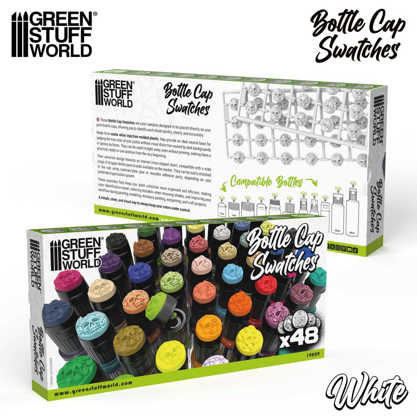 Cubre tapones Muestra de Color - Blancos