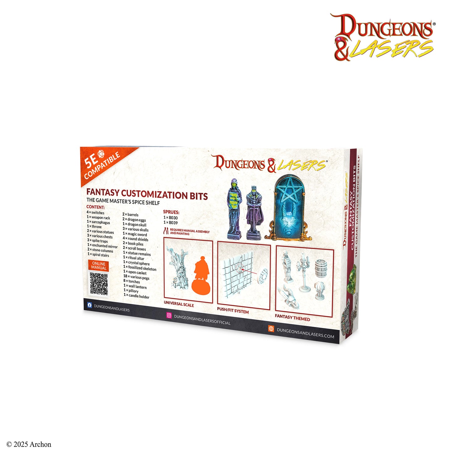 Dungeons and Lasers: Bits Personalizados FANTASIA