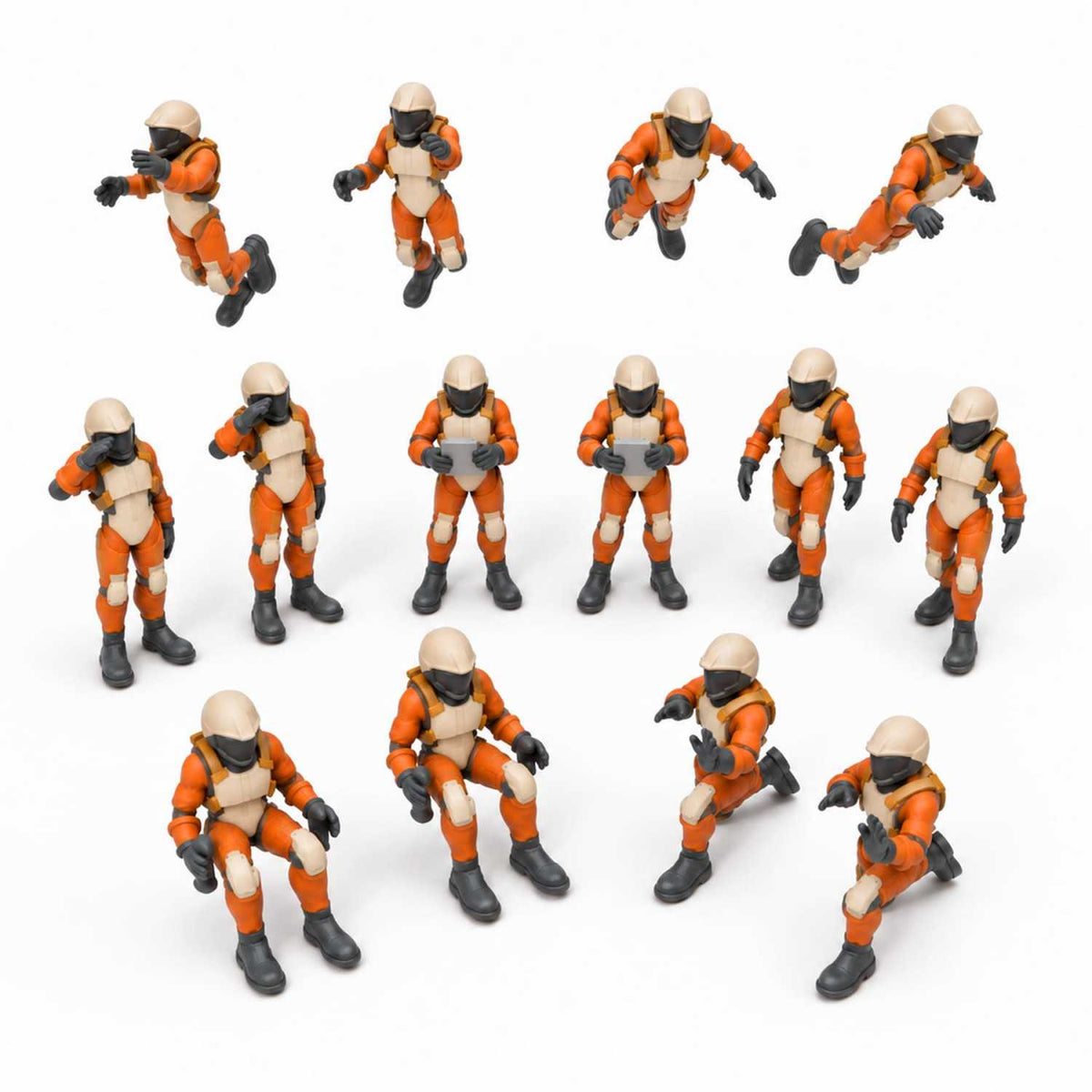 Figuras de astronautas 1:100