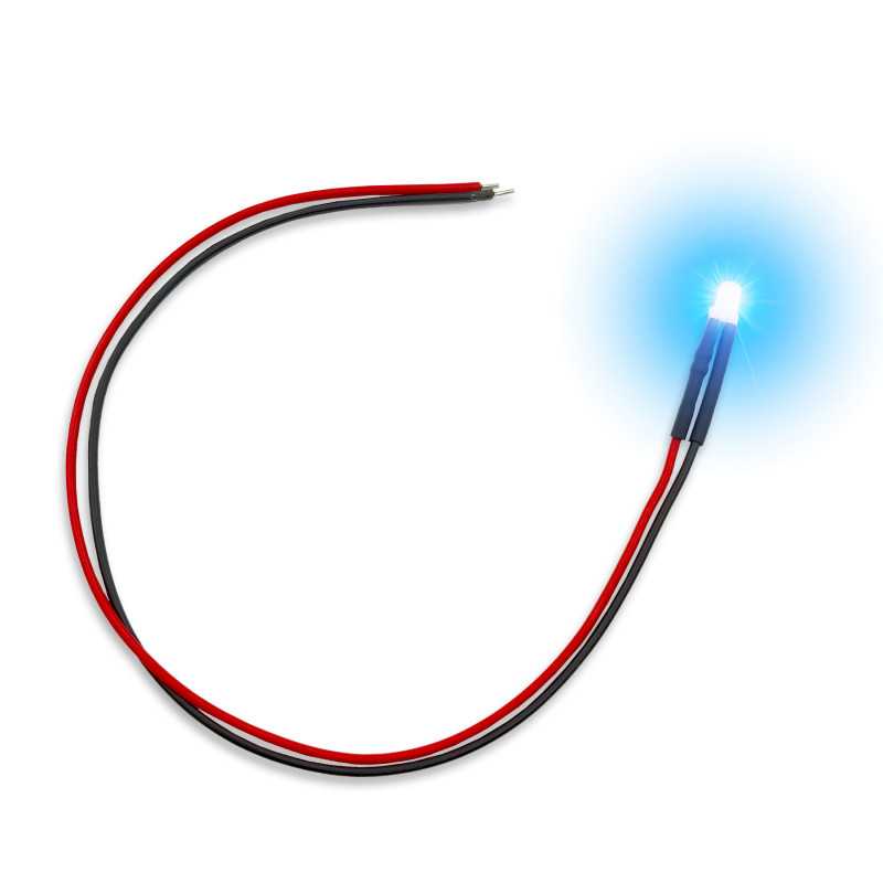 Luces LED Parpadeantes Azules 3mm x10