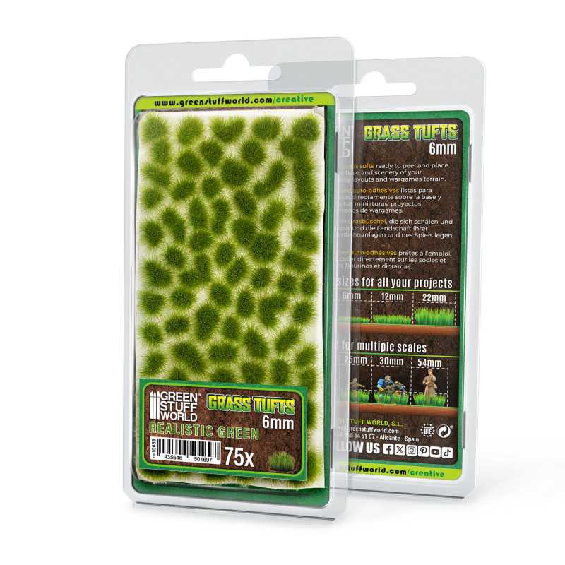 Matas Césped - Tufts - 6 mm - Verde Realista