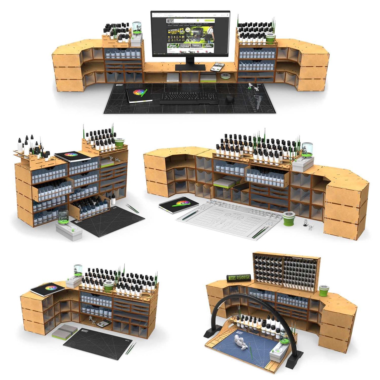 Módulo cajonera apilable hueca