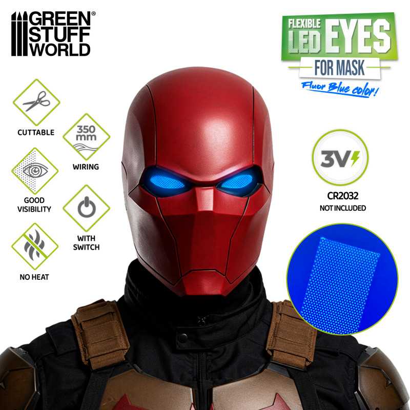 Ojos LED flexibles Cosplay