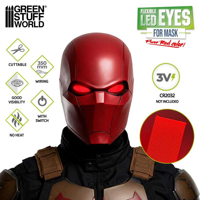 Ojos LED flexibles Cosplay