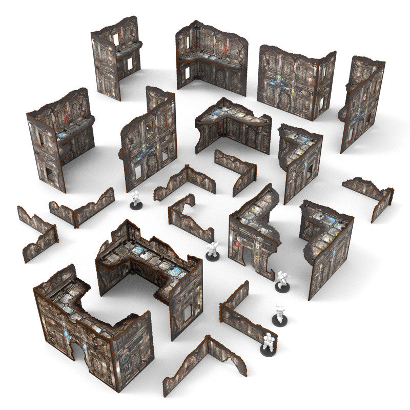 Pack de escenografía Matched Play plegable pre-pintada - Sci-Fi