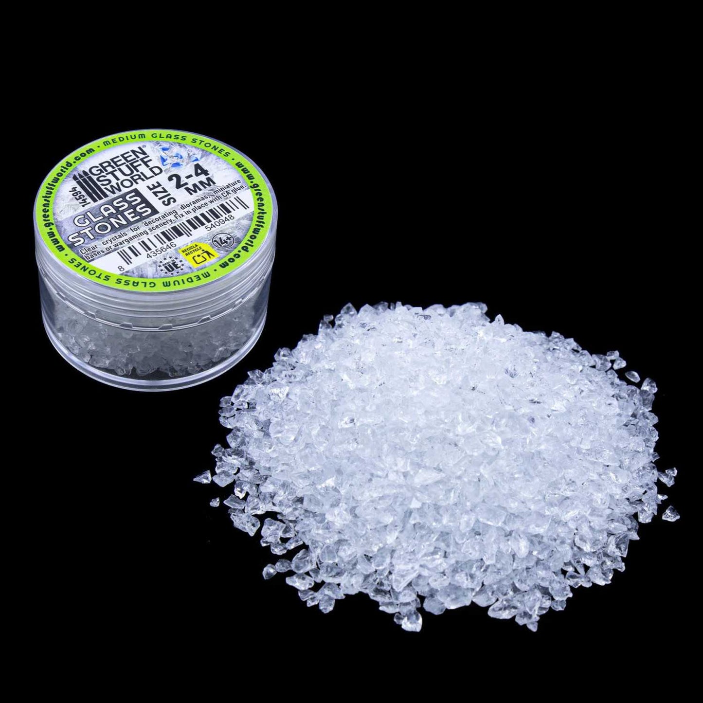 Piedras de Cristal rotas 2-4mm