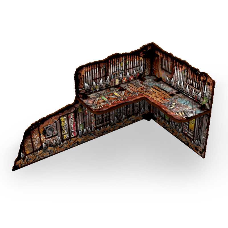 Ruina plegable prepintada dos pisos WTC - Orcos