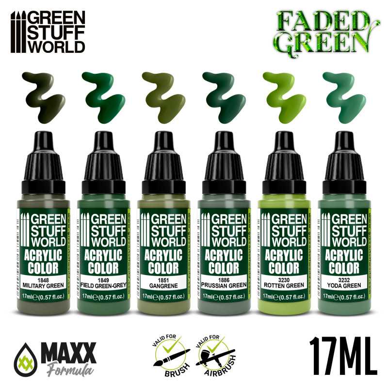 Set Pintura - Faded Green