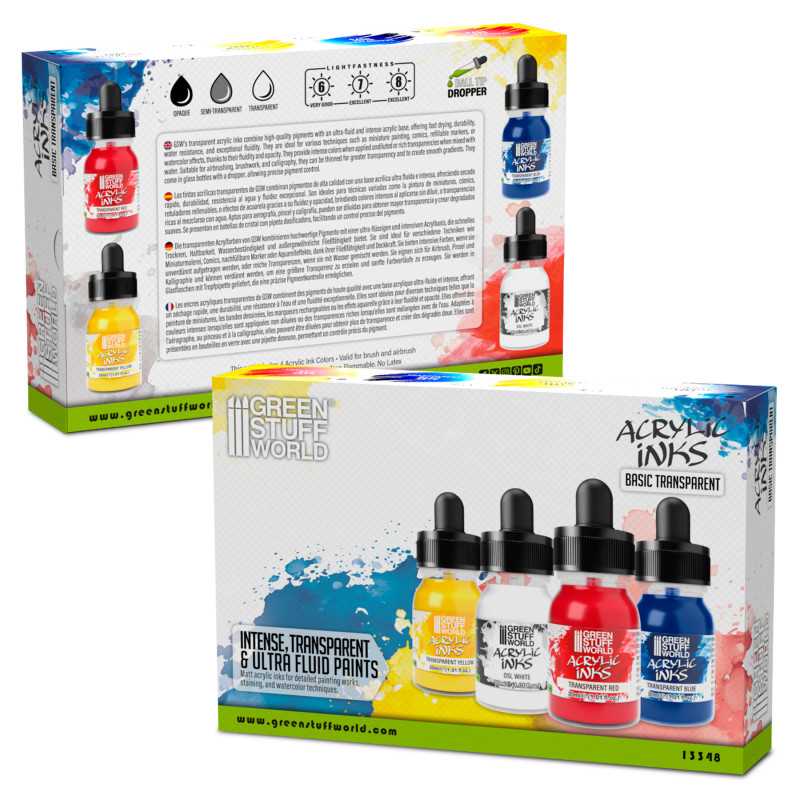 Tintas Acrilicas Opacas - Básicas Opacas (x4)
