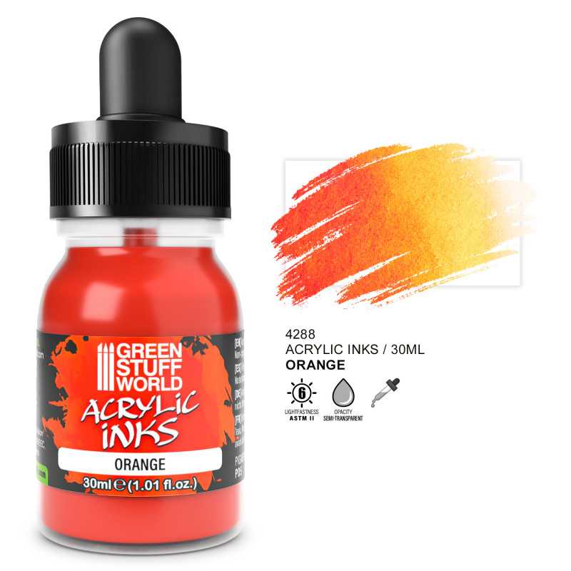 Tinta Acrilica Opaca - Naranja
