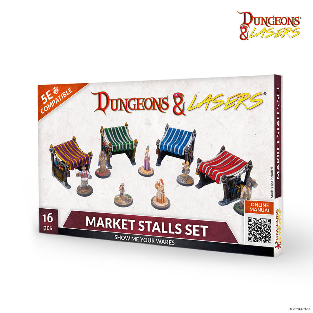 Dungeons and Lasers: Set de Tiendas de Mercado