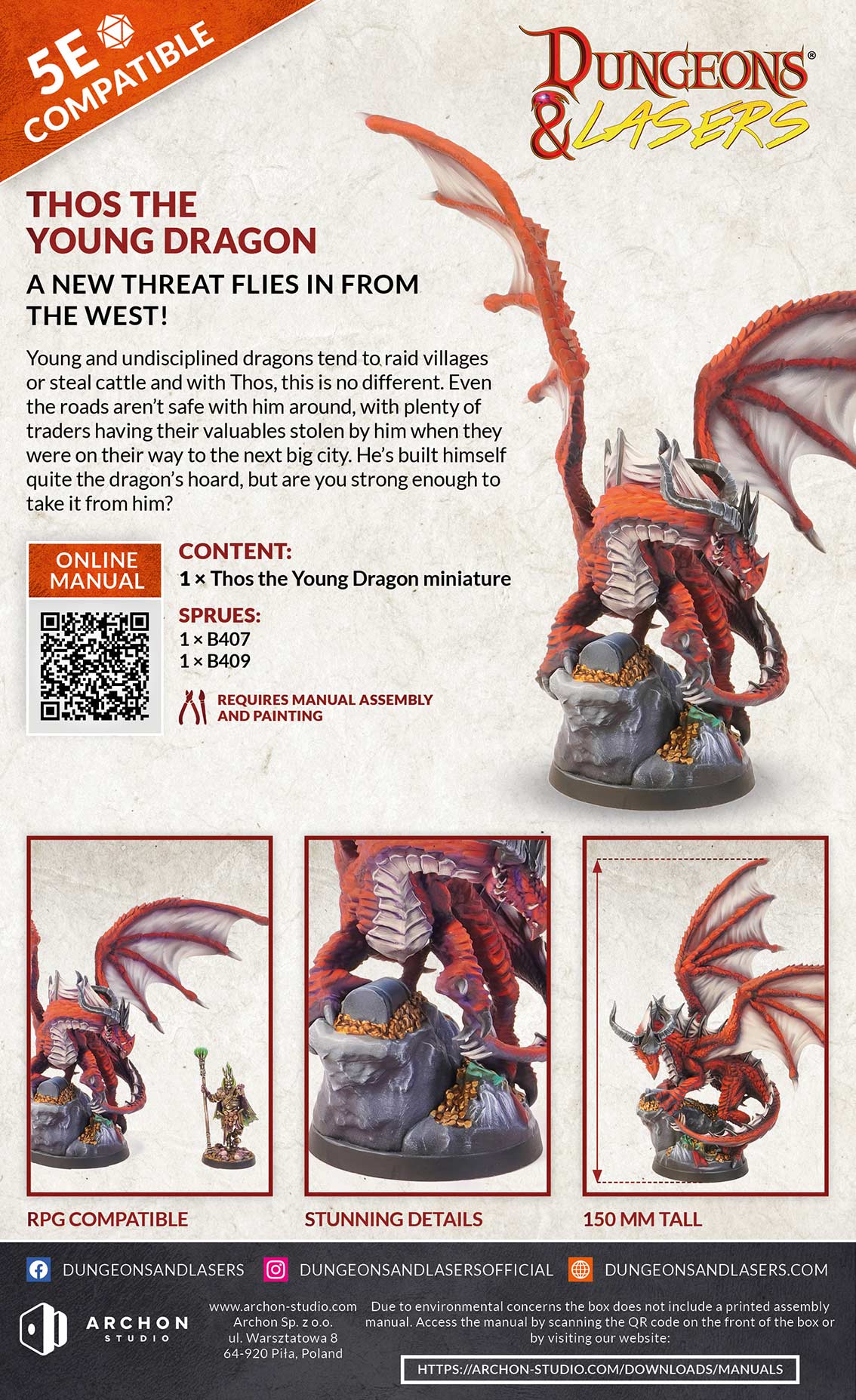 Dungeons and Lasers:  THOS THE YOUNG DRAGON
