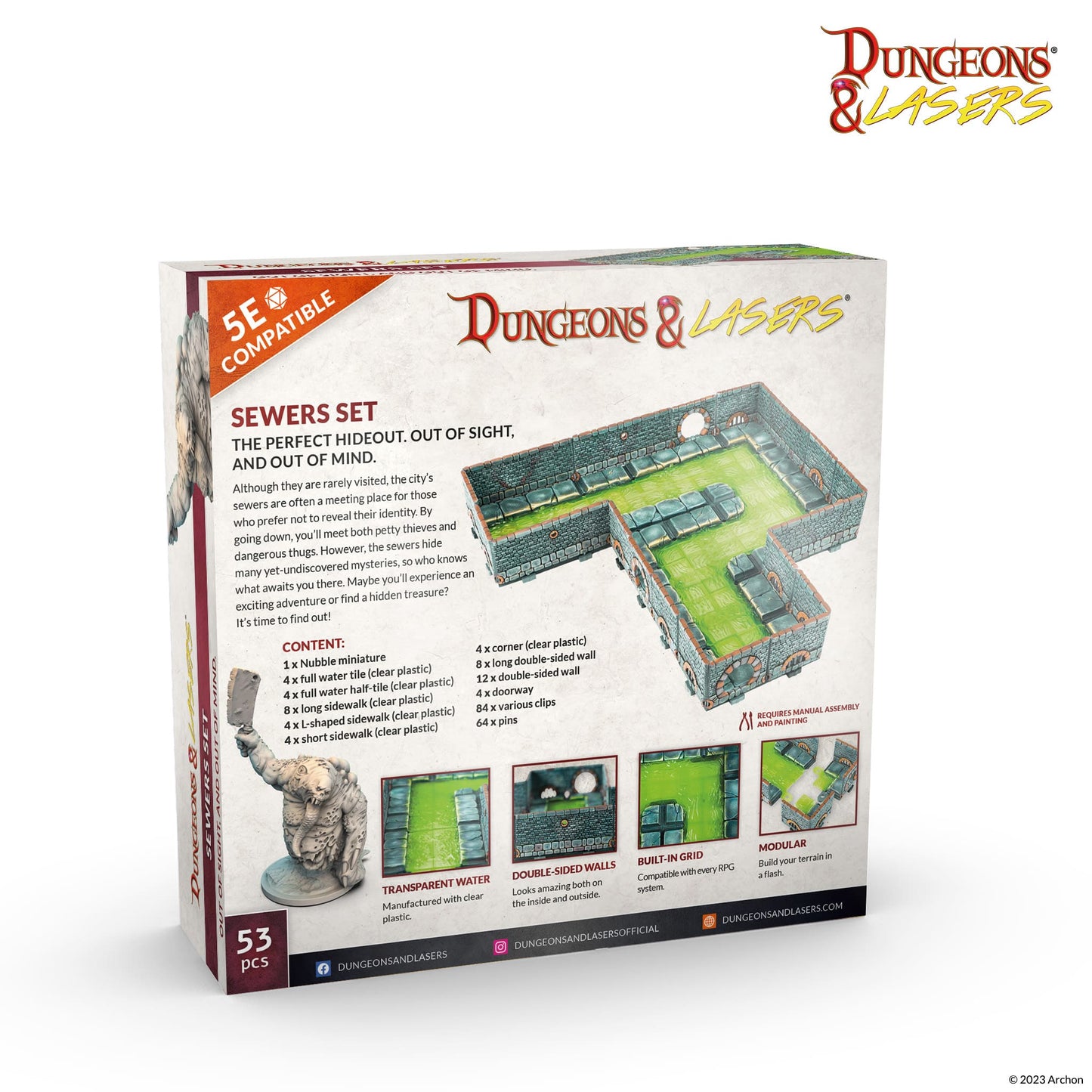 Dungeons and Lasers: Set de Alcantarillas