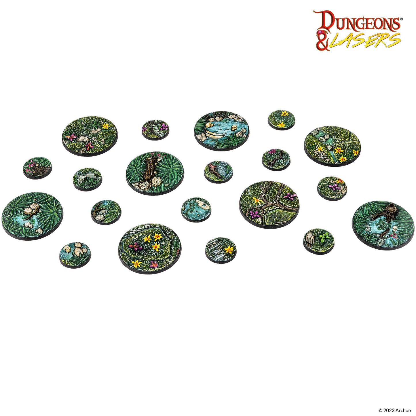 Dungeons and Lasers: Set de Bases detalladas