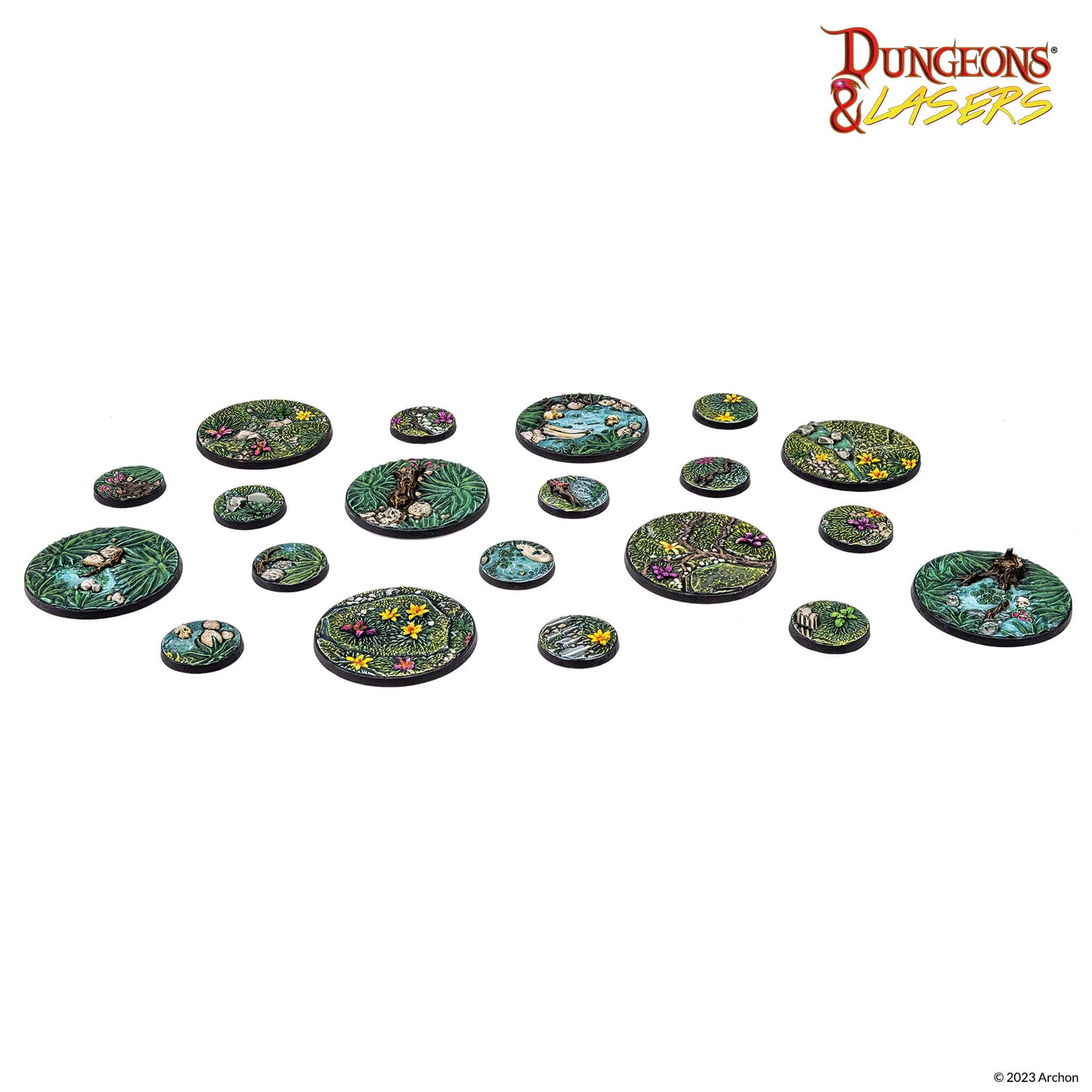 Dungeons and Lasers: Set de Bases detalladas