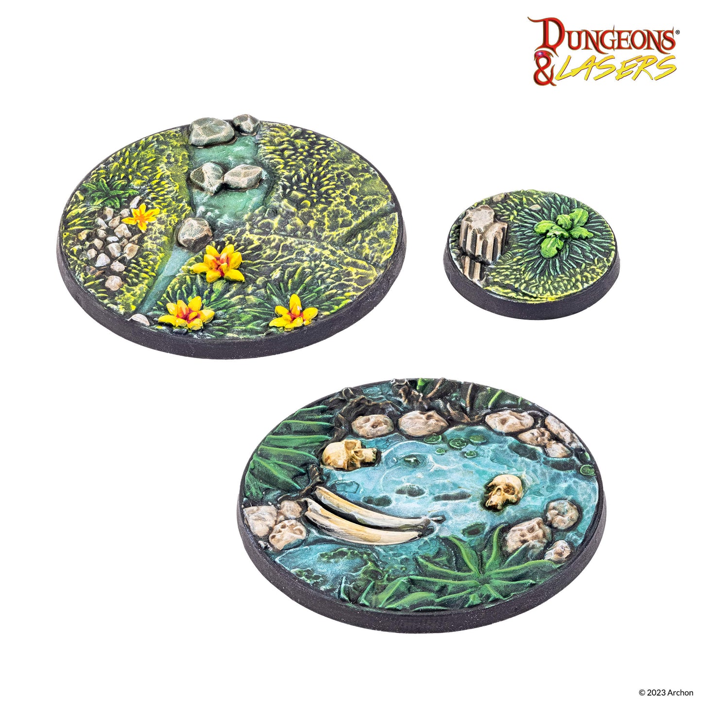 Dungeons and Lasers: Set de Bases detalladas