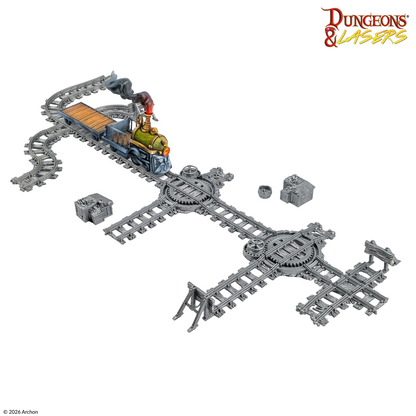 Dungeons and Lasers: Dwarven Train Set