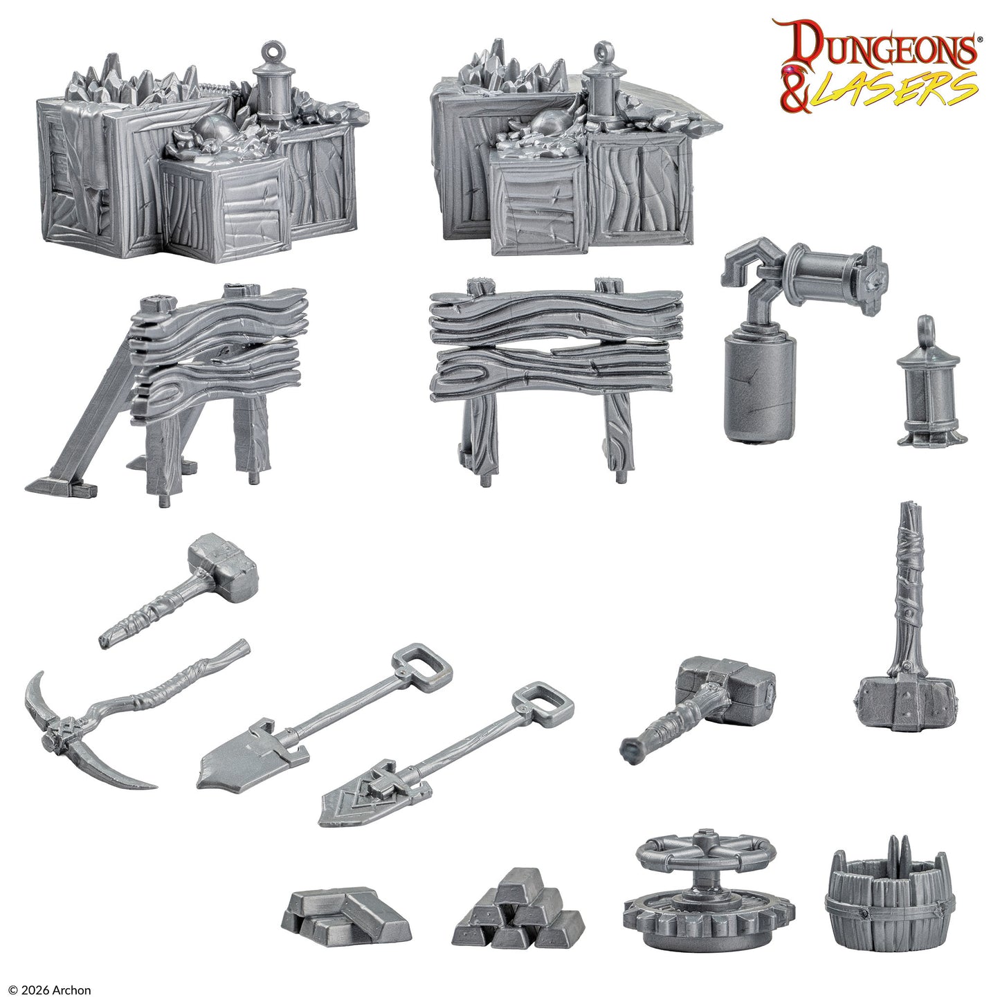 Dungeons and Lasers: Dwarven Train Set