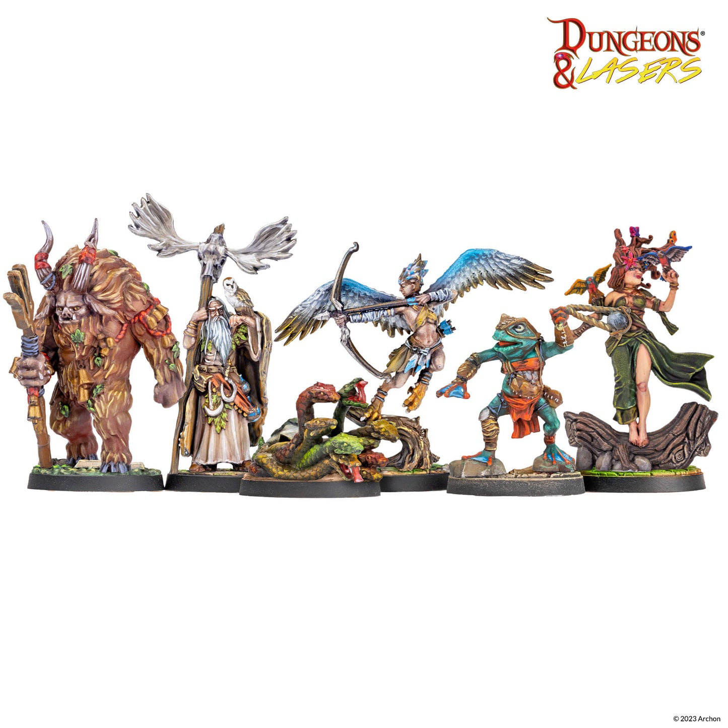 Dungeons and Lasers: Set de Miniaturas de Fantasía