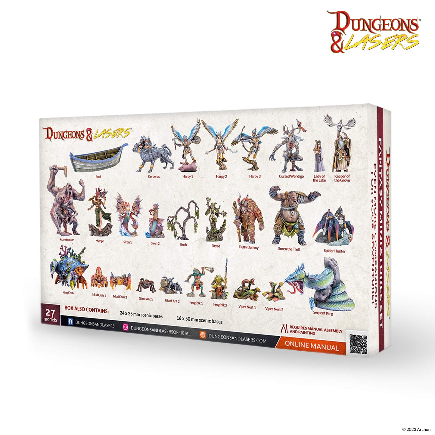 Dungeons and Lasers: Set de Miniaturas de Fantasía
