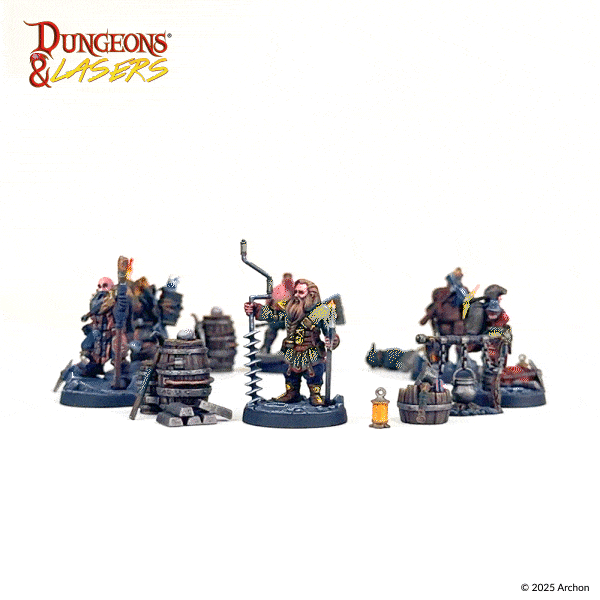 Dungeons and Lasers: Mineros Enanos