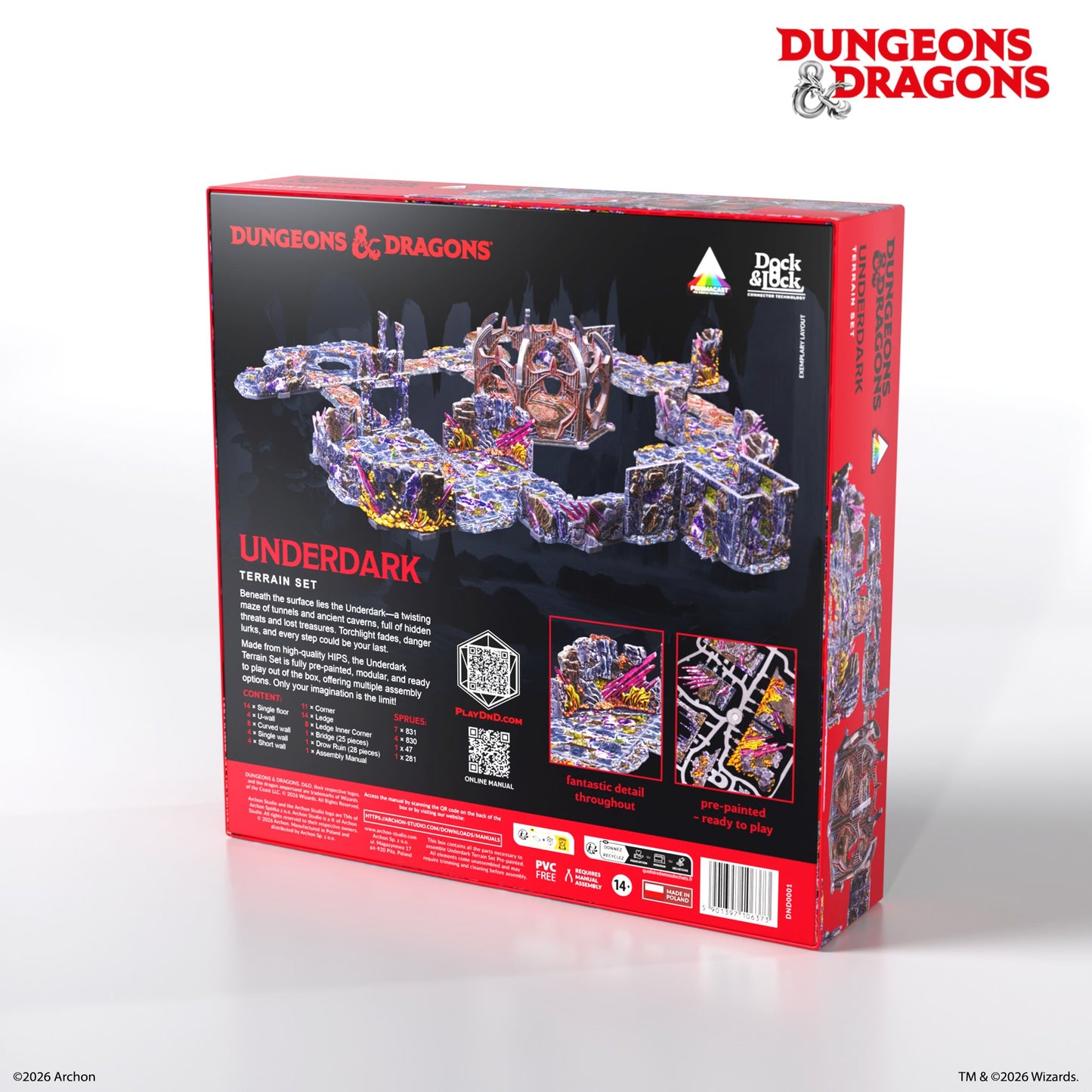 Dungeons and Dragons: UNDERDARK Pre-pintado
