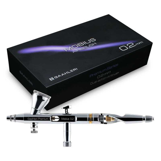 Aerógrafo Premium Series GHPM-Mobius 0.2 mm