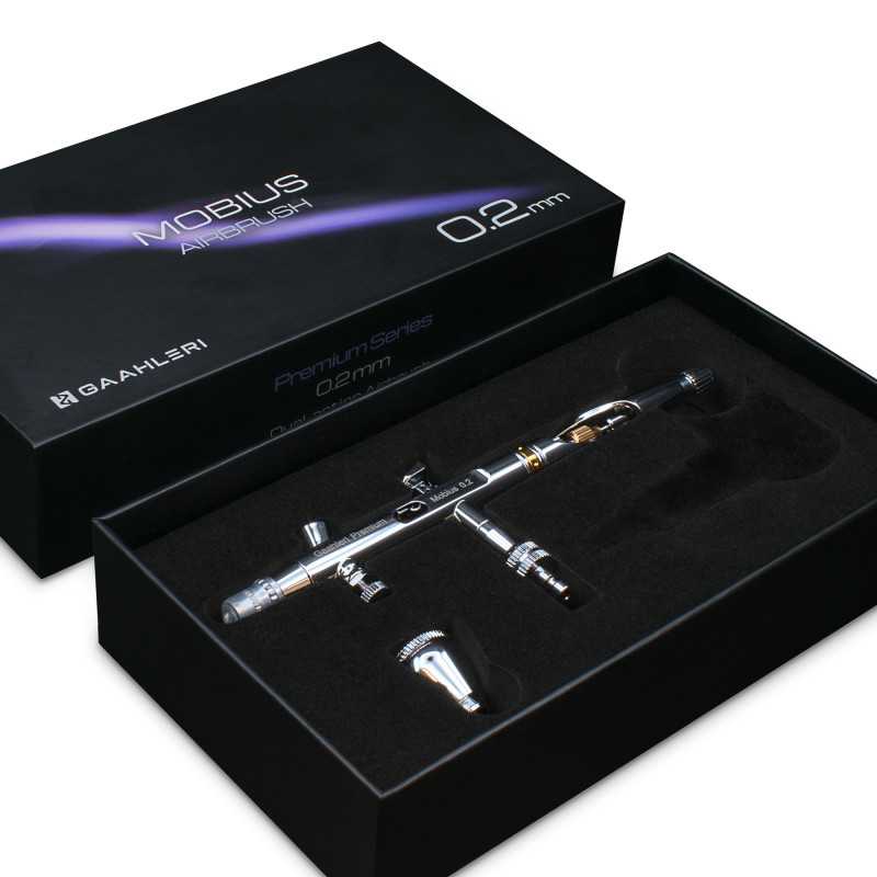 Aerógrafo Premium Series GHPM-Mobius 0.2 mm
