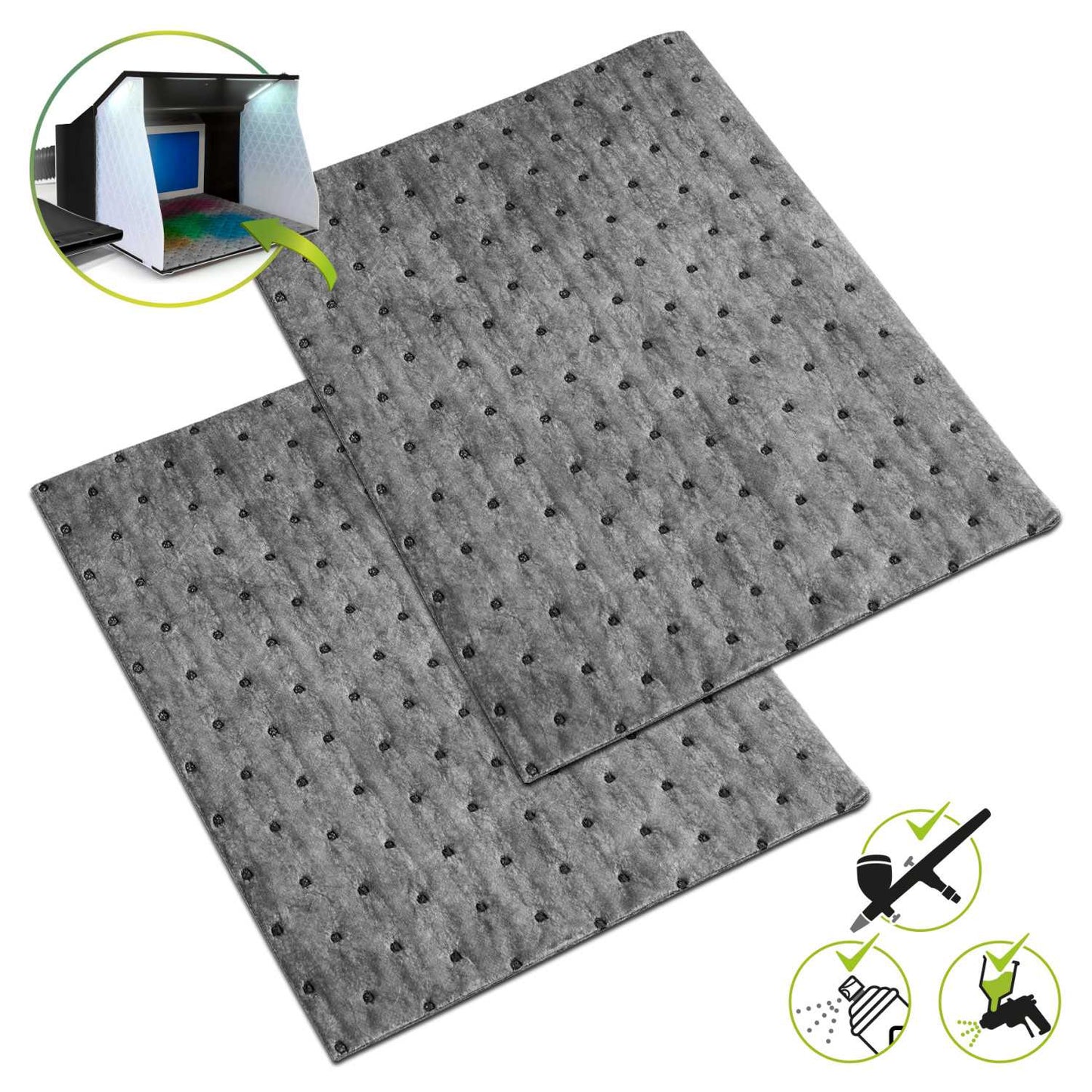 Alfombrilla Absorbente para Cabina Pintura x2