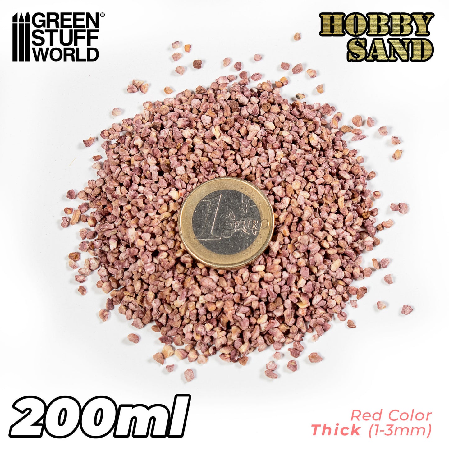 Arena Modelismo Gruesa 200ml - Roja