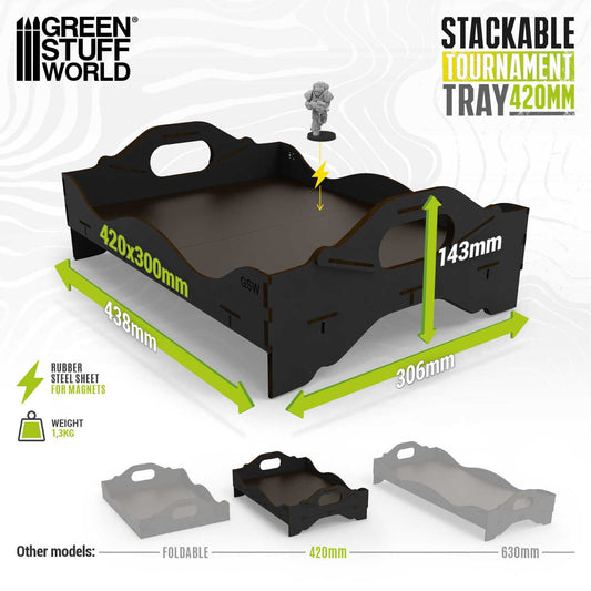 Bandeja para torneos apilable 420mm