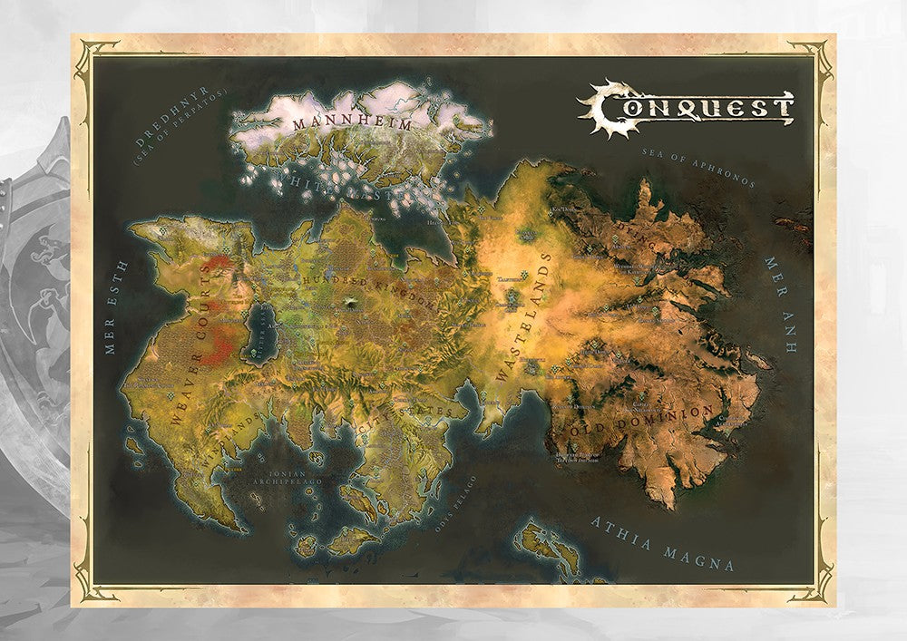 Conquest Mapa de Tela de Alektria, El primer continente de EÄ