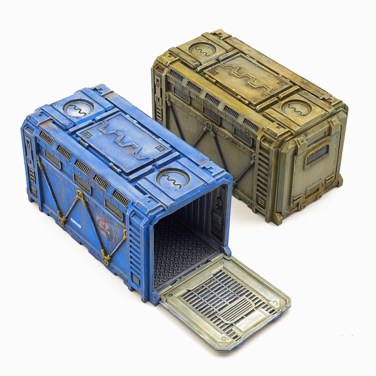 Contenedores Blindados Sci-Fi de Plástico (Pack x2)