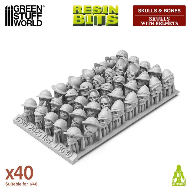 Cráneos con cascos 1:48