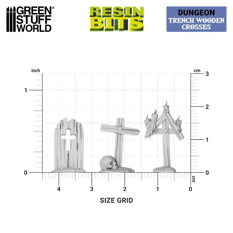 Cruces de madera para trincheras 1:48-1:35