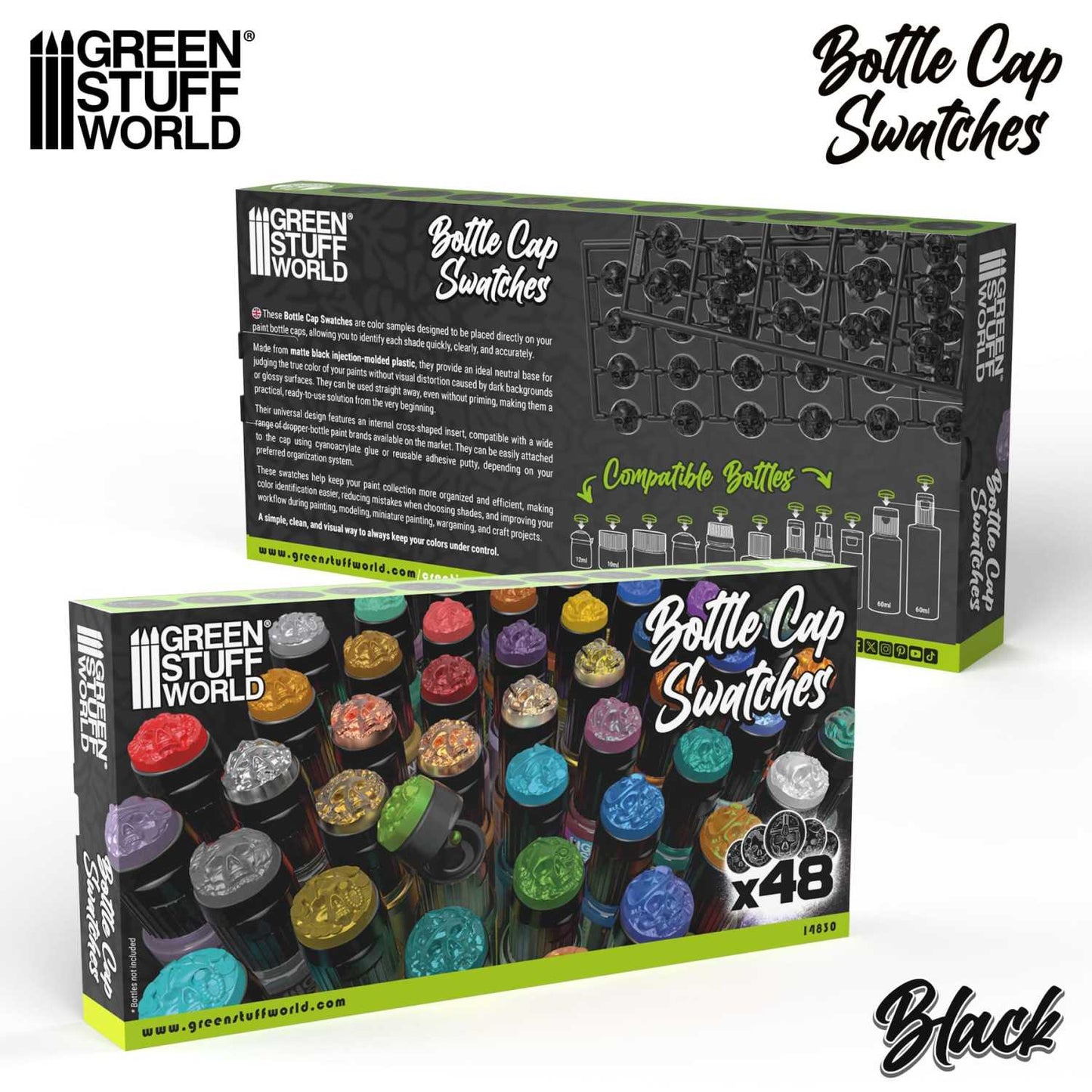 Cubre tapones Muestra de Color - Negros