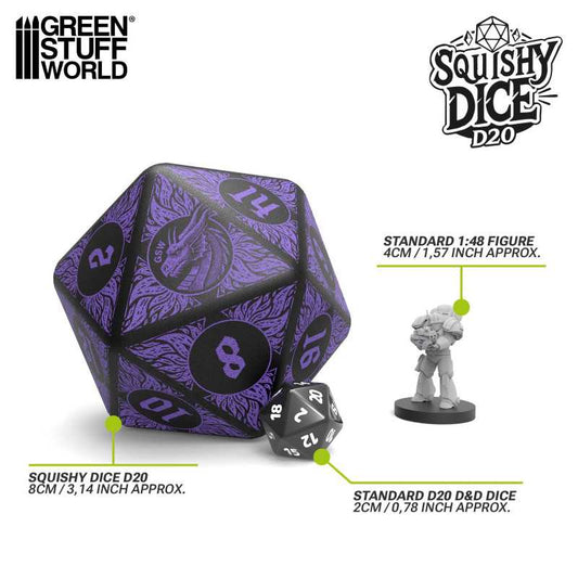 Dado Antiestrés Gigante D20 - DRAGON