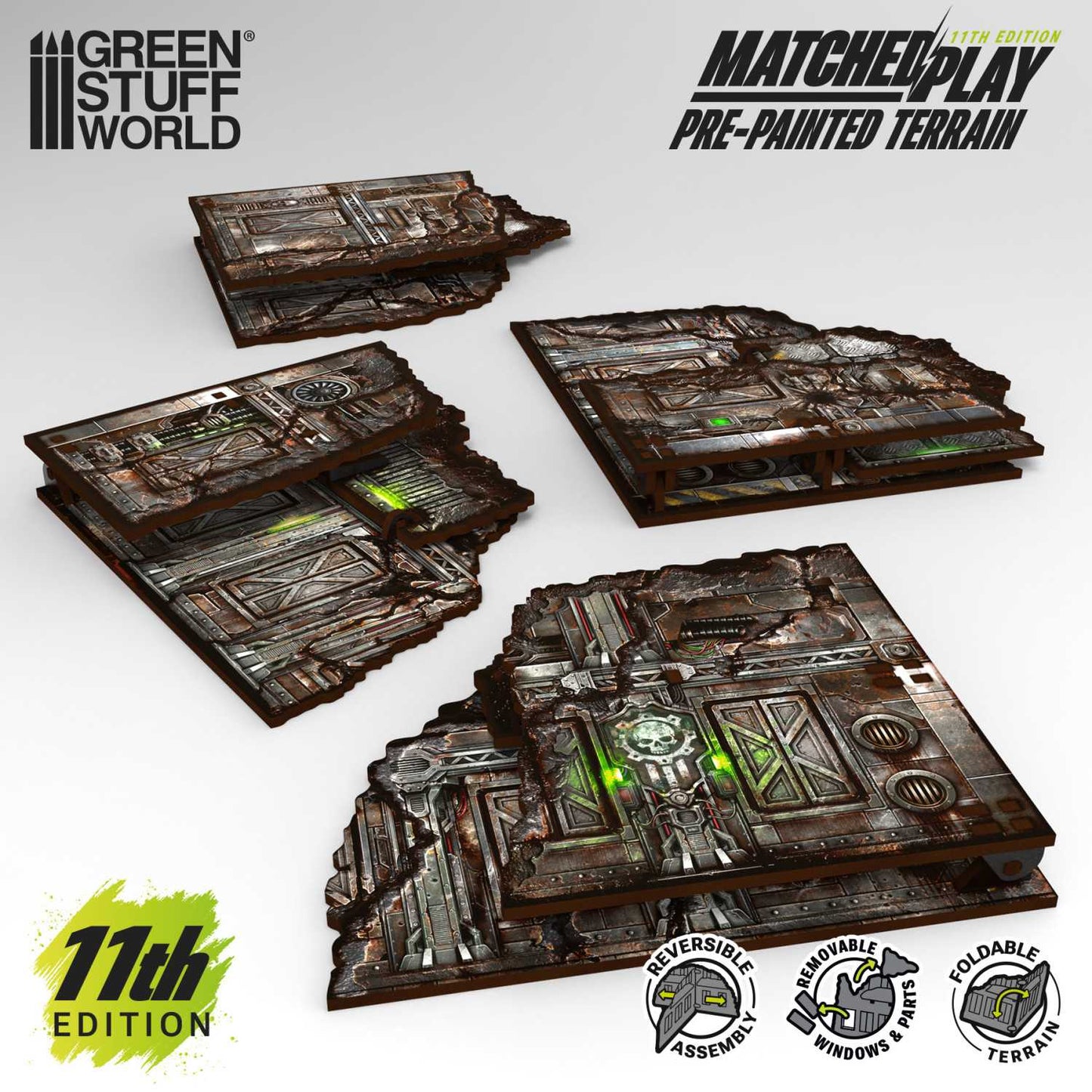 Edificios plegables prepintados 11ª edición (Pack x8)