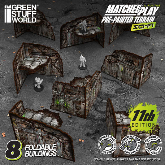 Edificios plegables prepintados 11ª edición (Pack x8)