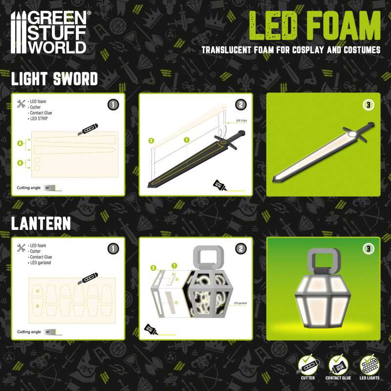 Espuma LED 2mm
