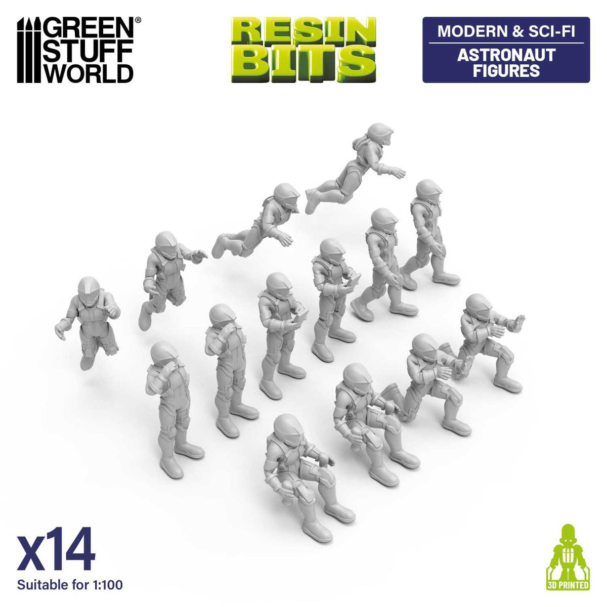 Figuras de astronautas 1:100