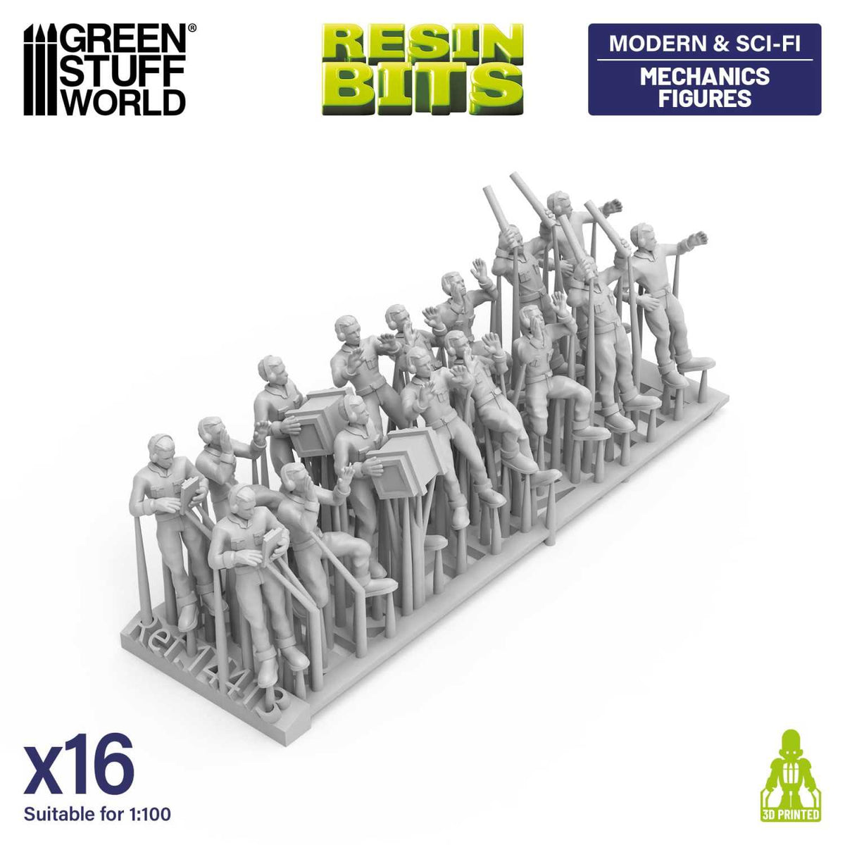Figuras de mecánicos 1:100