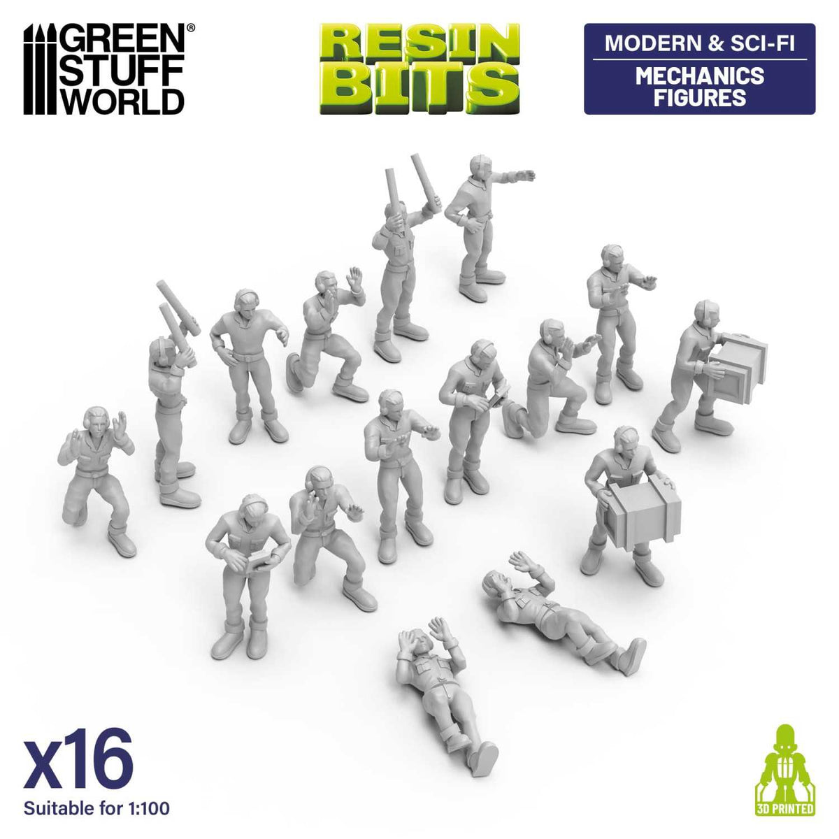 Figuras de mecánicos 1:100