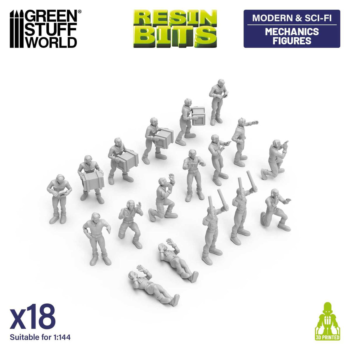 Figuras de mecánicos 1:144