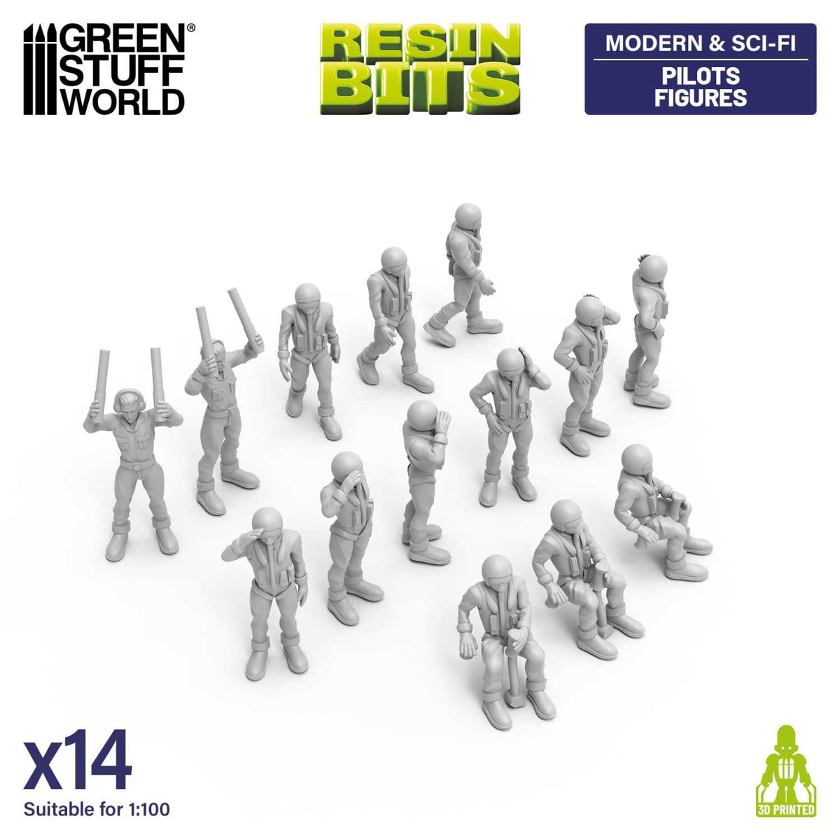 Figuras de pilotos 1:100