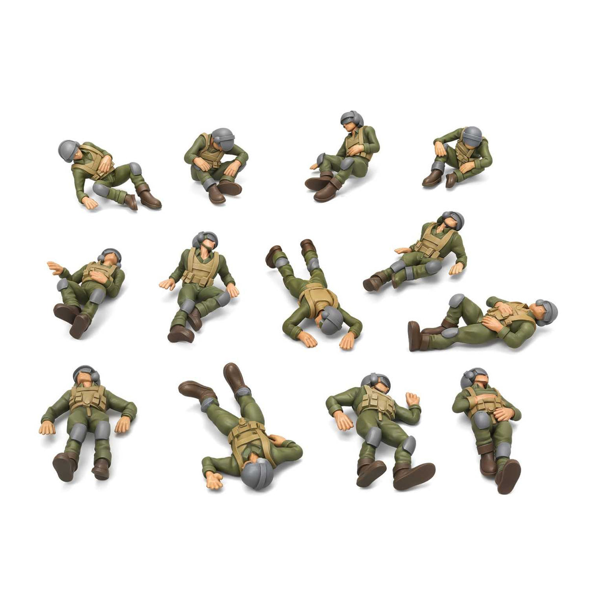 Figuras de soldados heridos 1:100