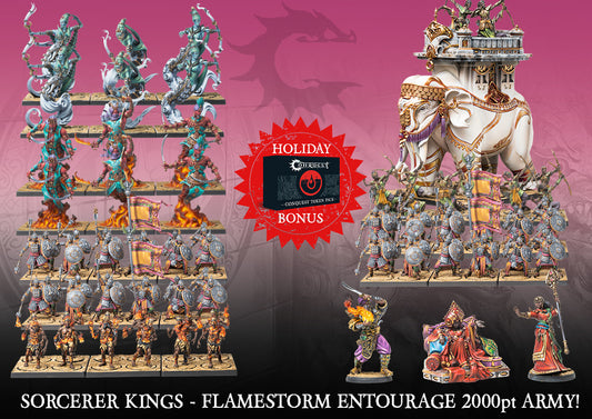 Sorcerer Kings Flamestorm Entourage Paquete de 2000pt