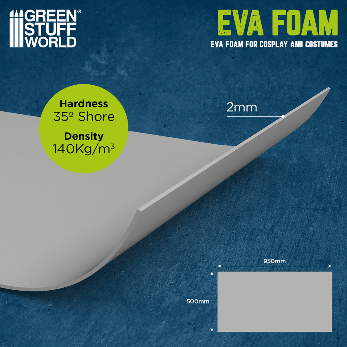 Goma EVA 2mm - Media densidad